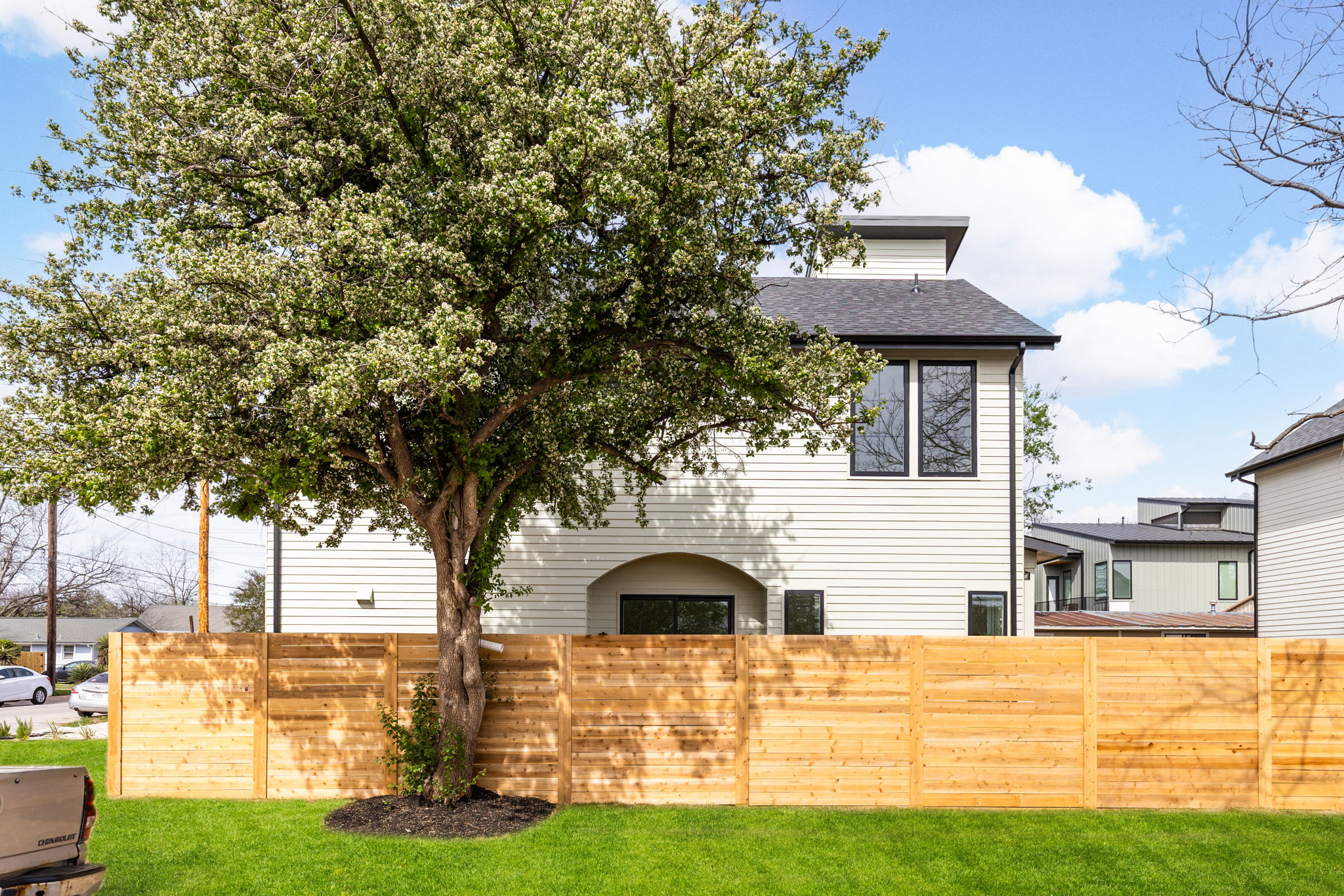 2910 East 4th Street Austin, TX 78702 - Photo 34 of 39 a view of a terrace with a garden