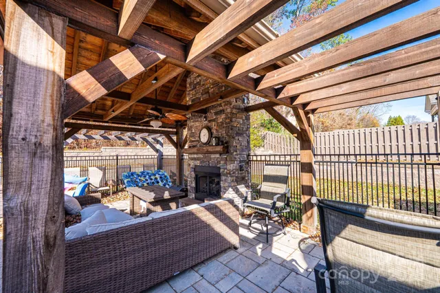 a view of outdoor seating