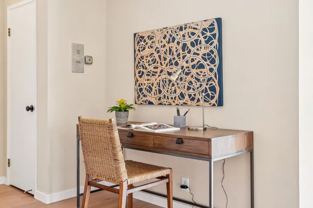 a table and chairs in a kitchen