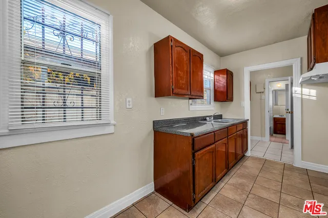 a view of a bathroom from the hallway