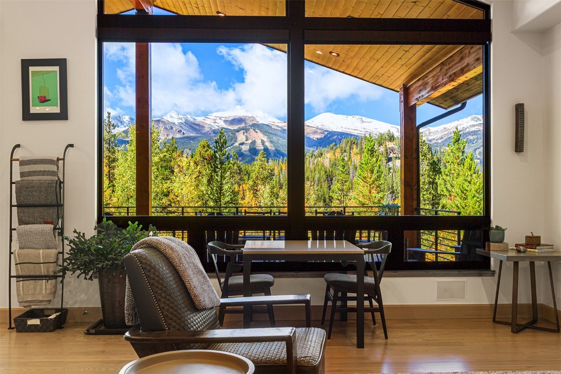 1031 Boreas Pass Road Breckenridge, CO 80424 - Photo 22 of 49 a view of a living room with furniture and floor to ceiling window