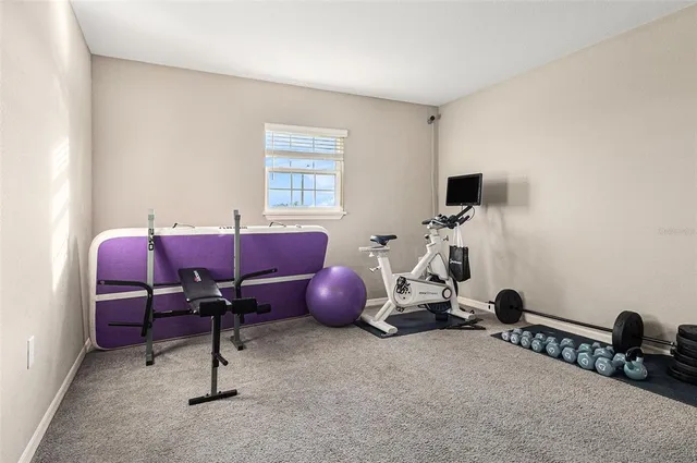 a room with furniture and a window