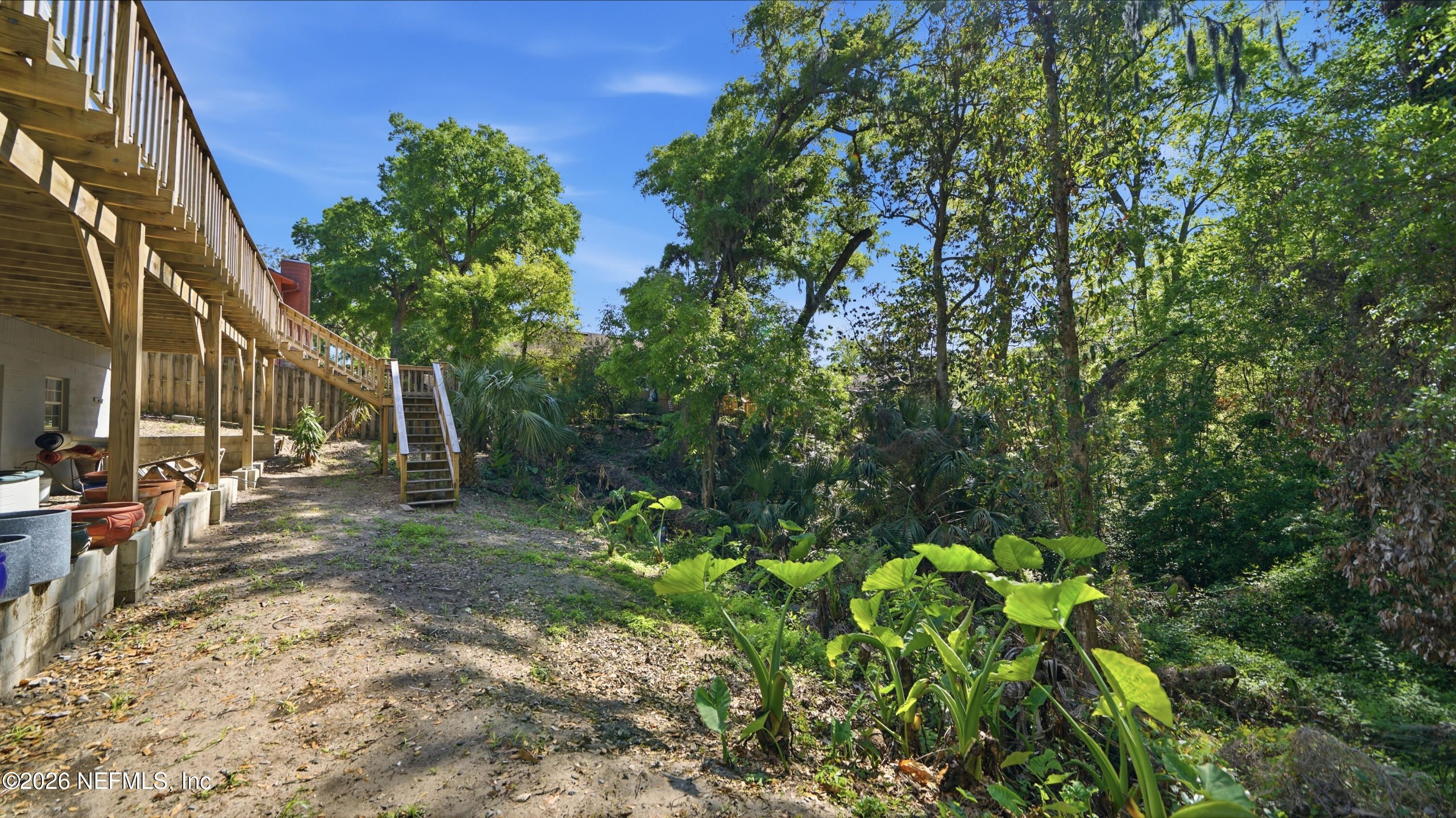 2216 Brentfield Road Jacksonville, FL 32225 - Photo 51 of 62 a backyard of a house with lots of green space
