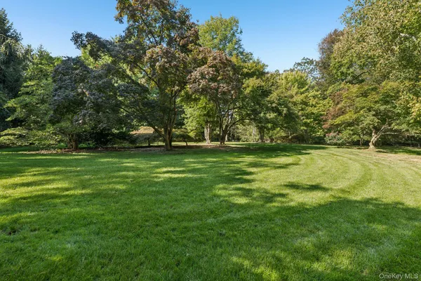 a view of outdoor space with deck and yard