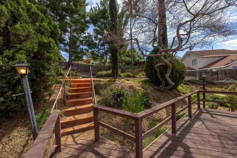 a view of outdoor space and deck