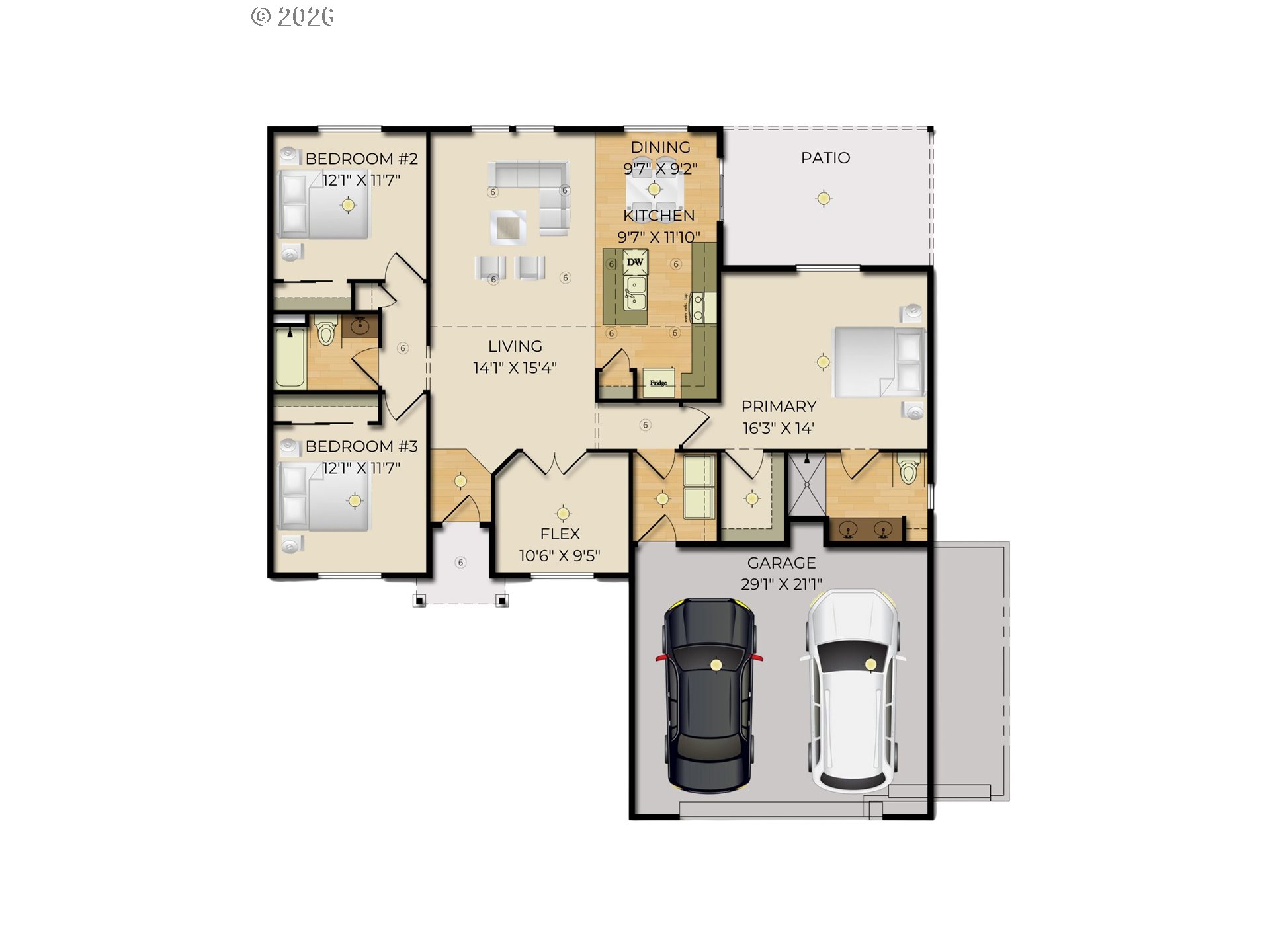 227 Southwest Goldfinch Lane Boardman, OR 97818 - Photo 3 of 28 a picture of a floor plan