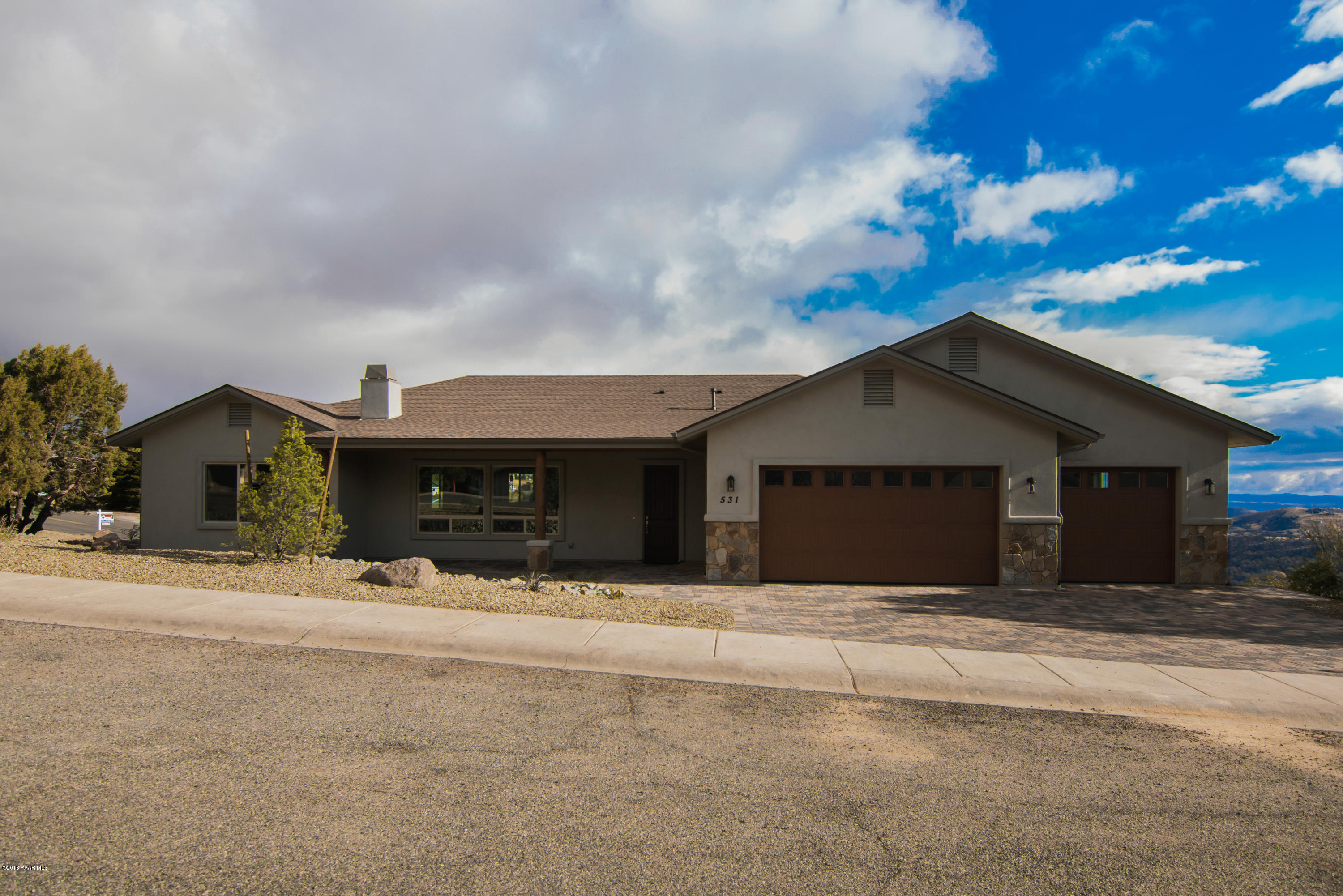 531 Miracle Rider Road Prescott, AZ 86301 - Photo 29 of 31 a front view of house with a yard