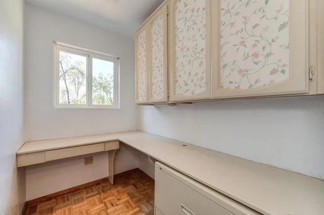 a room with storage and utility