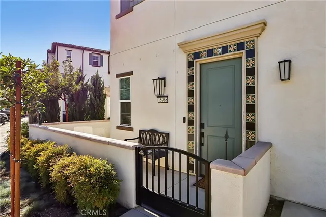 a view of a house with a front door