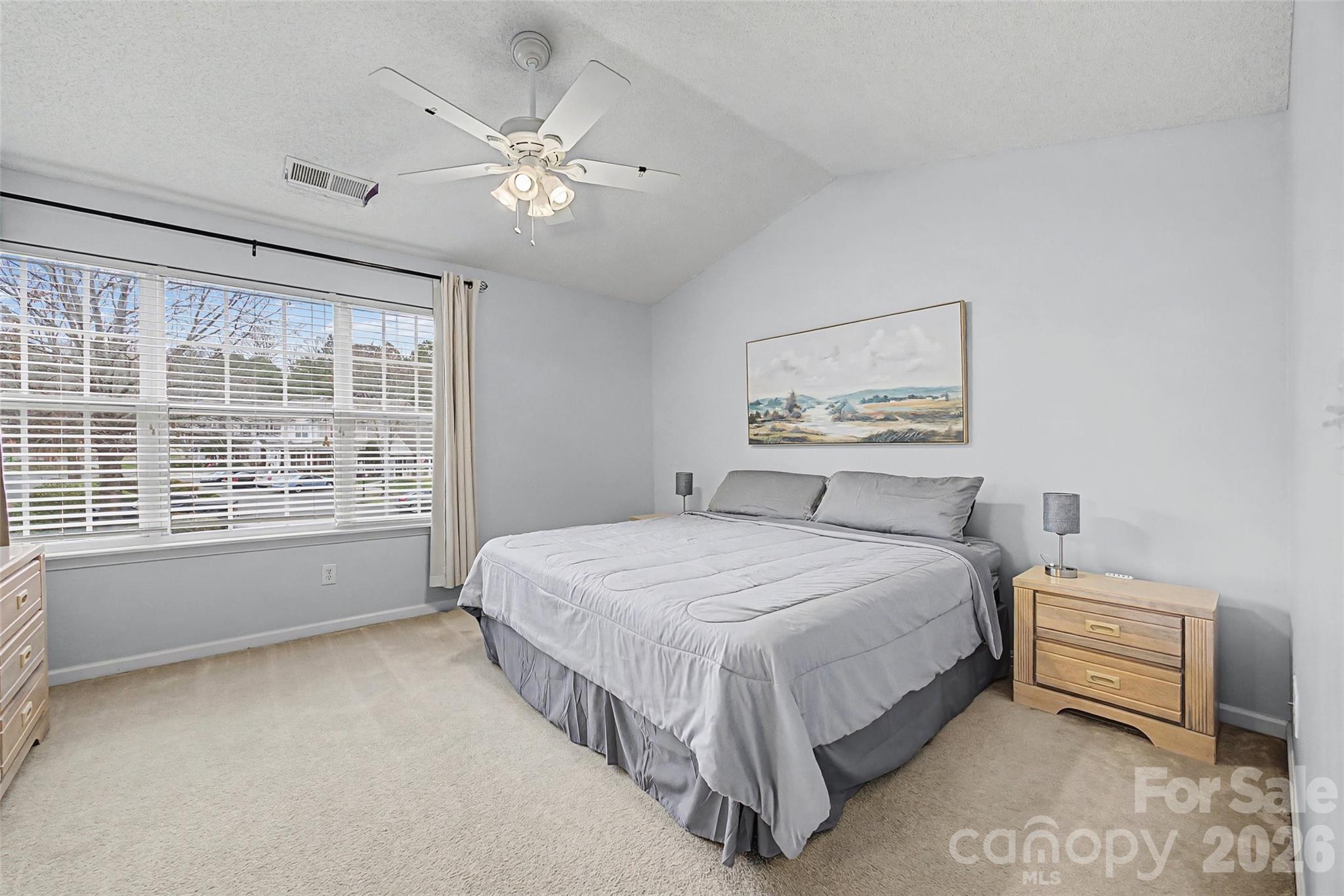 232 Butler Place Fort Mill, SC 29715 - Photo 15 of 32 a spacious bedroom with a bed and a large window with the outer view
