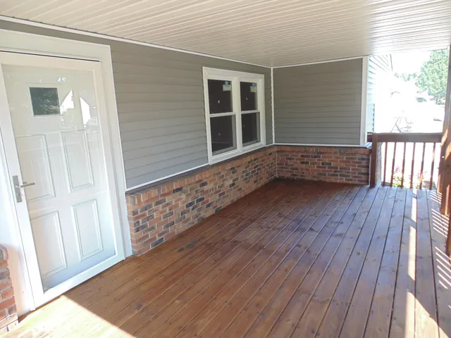 a view of wooden floor in a house