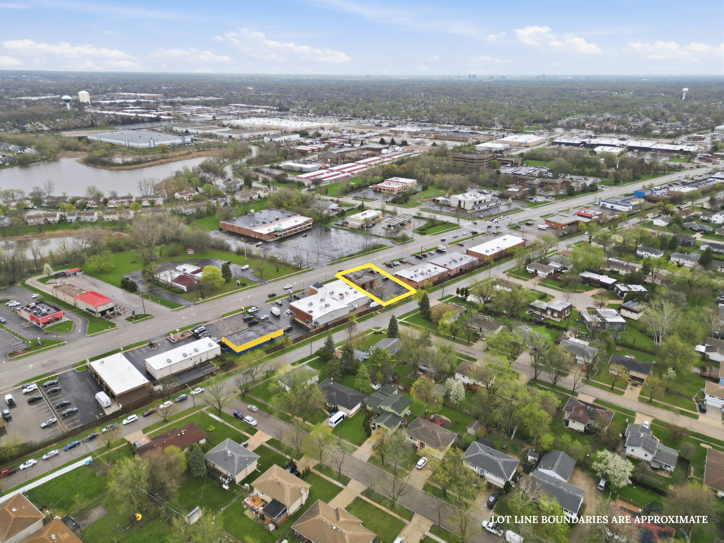 2071 Irving Park Road Hanover Park, IL 60133 - Photo 50 of 53 an aerial view of city and lake