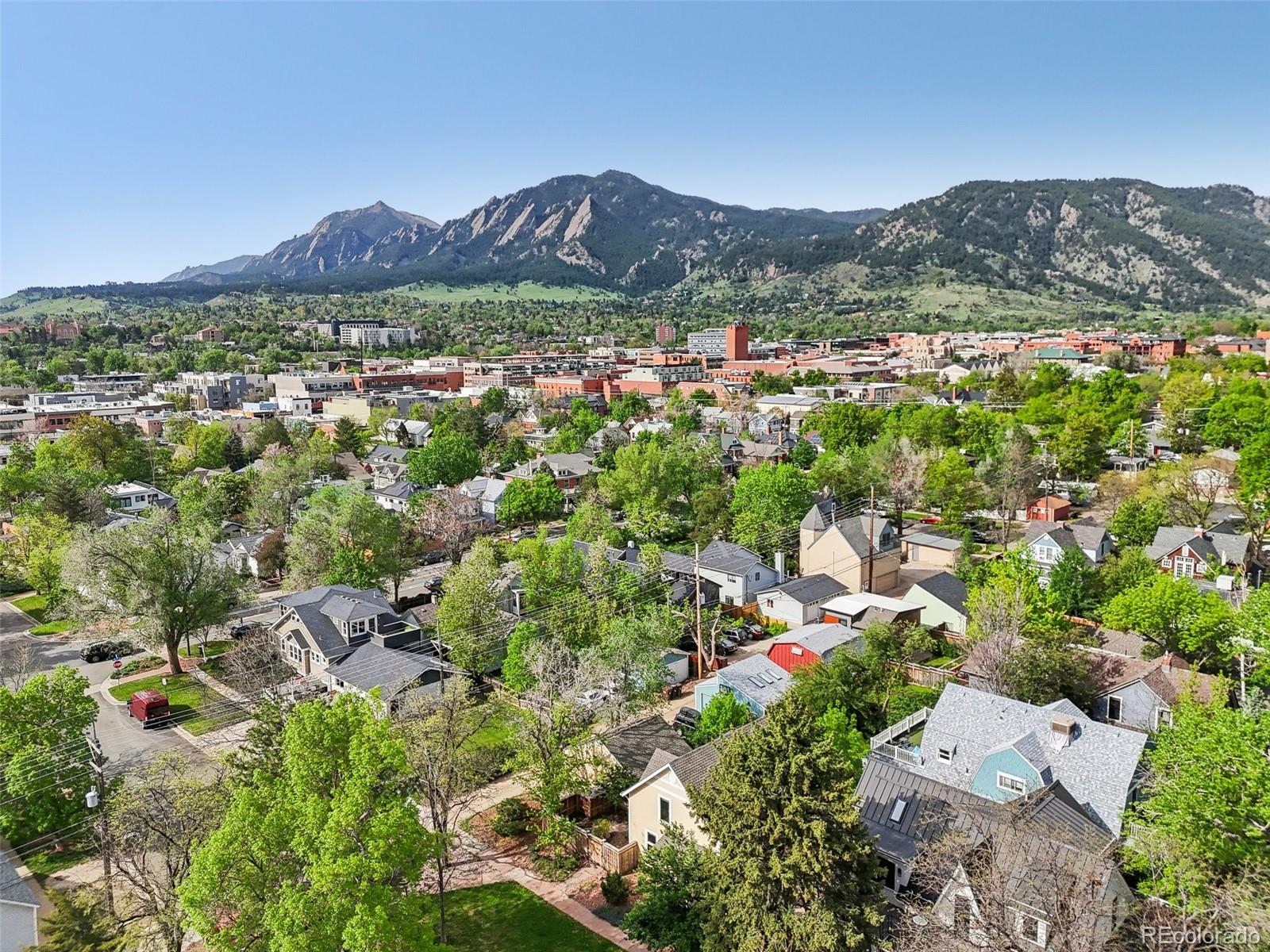 2255 18th Street Boulder, CO 80302 - Photo 38 of 45 a view of a city with mountains in the background