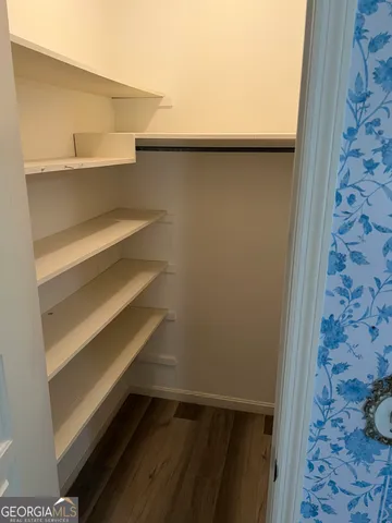 a storage room with an empty room