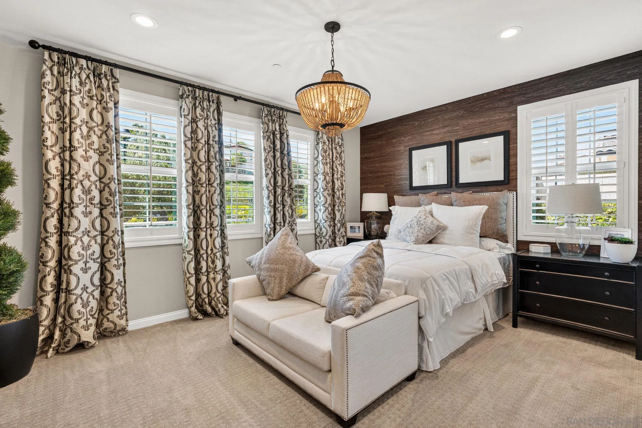 21509 Wilgen Road Escondido, CA 92029 - Photo 24 of 37 a bedroom with furniture and a large window