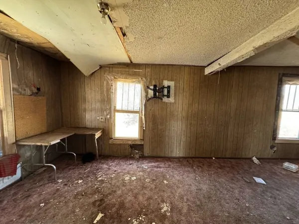 a view of workspace with a window