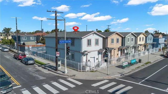 a front view of a house with street