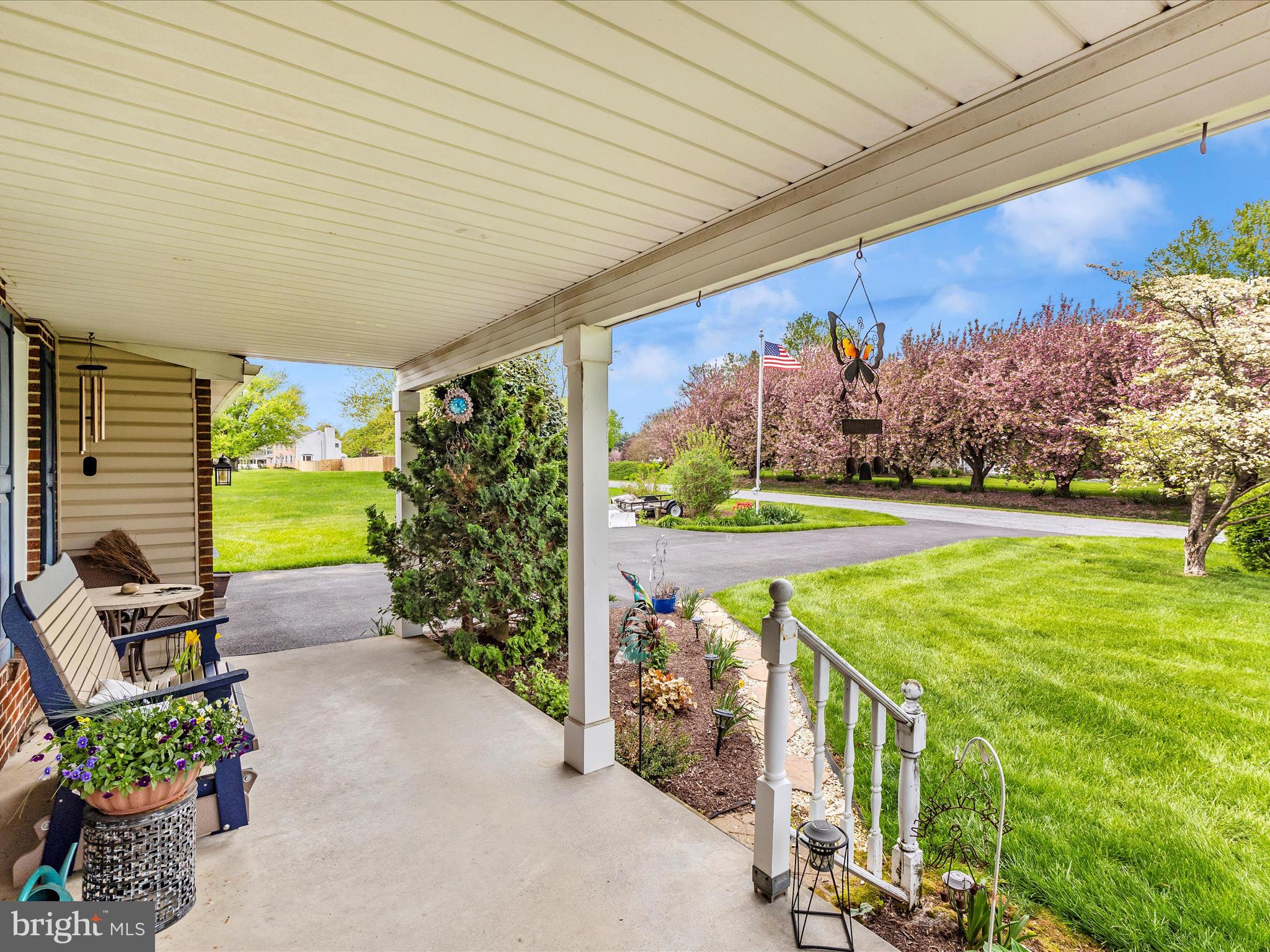 5903 Char Leigh Circle Frederick, MD 21703 - Photo 12 of 62 a view of a porch with furniture and garden