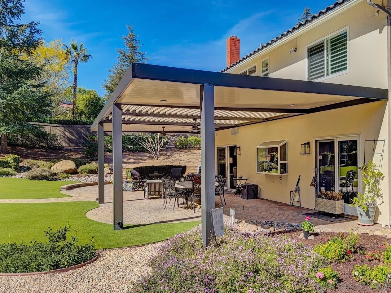 14922 Derringer Road Poway, CA 92064 - Photo 42 of 66 a view of a house with backyard porch and sitting area