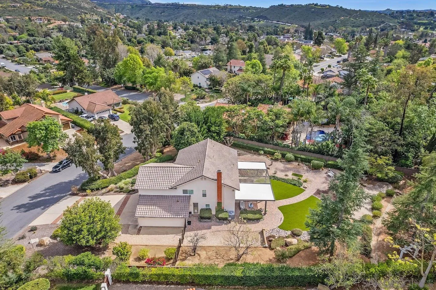 14922 Derringer Road Poway, CA 92064 - Photo 56 of 66 an aerial view of a house with a mountain