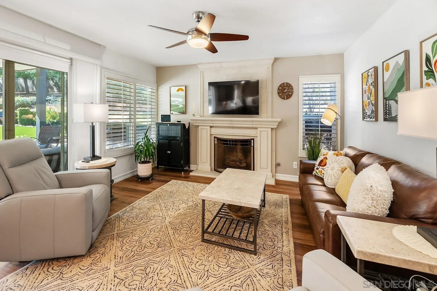 14922 Derringer Road Poway, CA 92064 - Photo 9 of 66 a living room with furniture and a fireplace