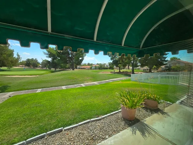 a view of a golf course