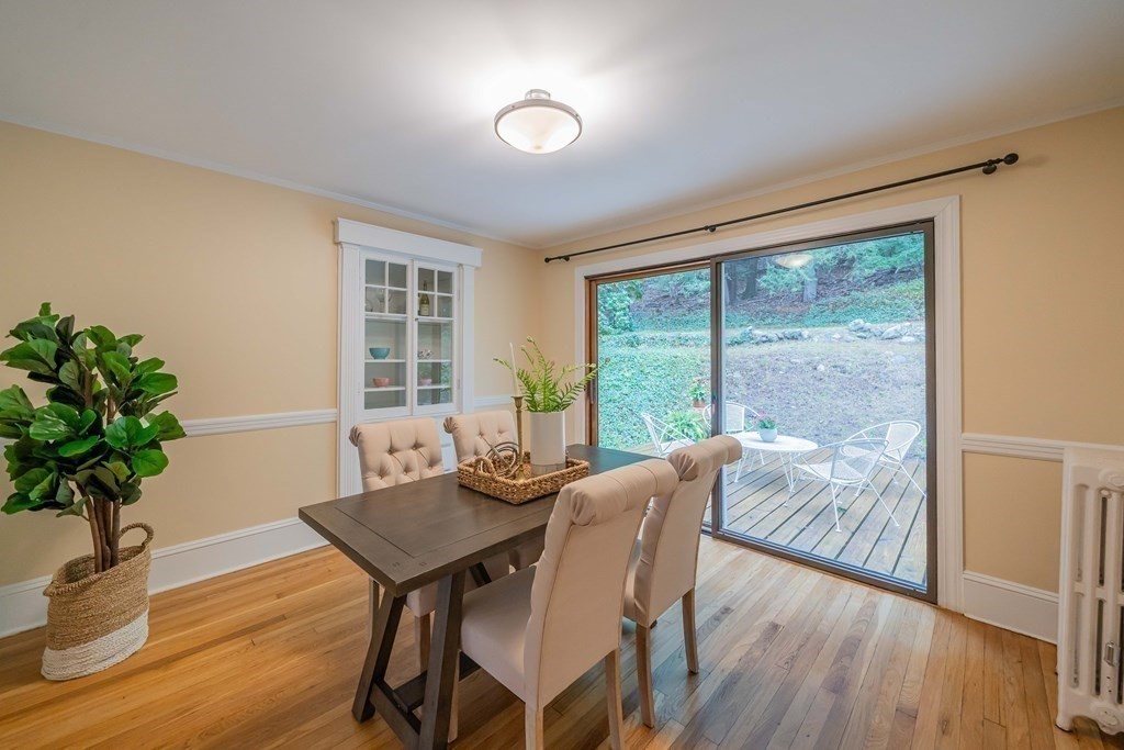11 Wachusett Drive Lexington, MA 02421 - Photo 14 of 42 a view of a dining room with furniture window and wooden floor