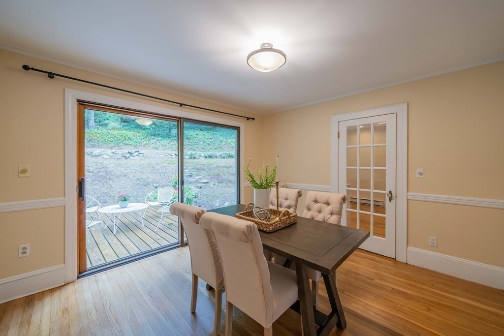 11 Wachusett Drive Lexington, MA 02421 - Photo 17 of 42 a view of a dining room with furniture and wooden floor