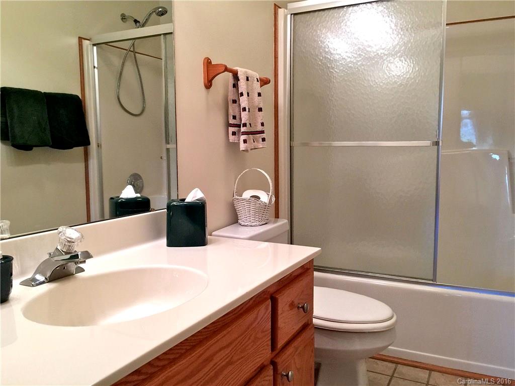 660 Edwards Cove Road, Unit 1 Waynesville, NC 28786 - Photo 16 of 24 a bathroom with a sink a toilet and shower