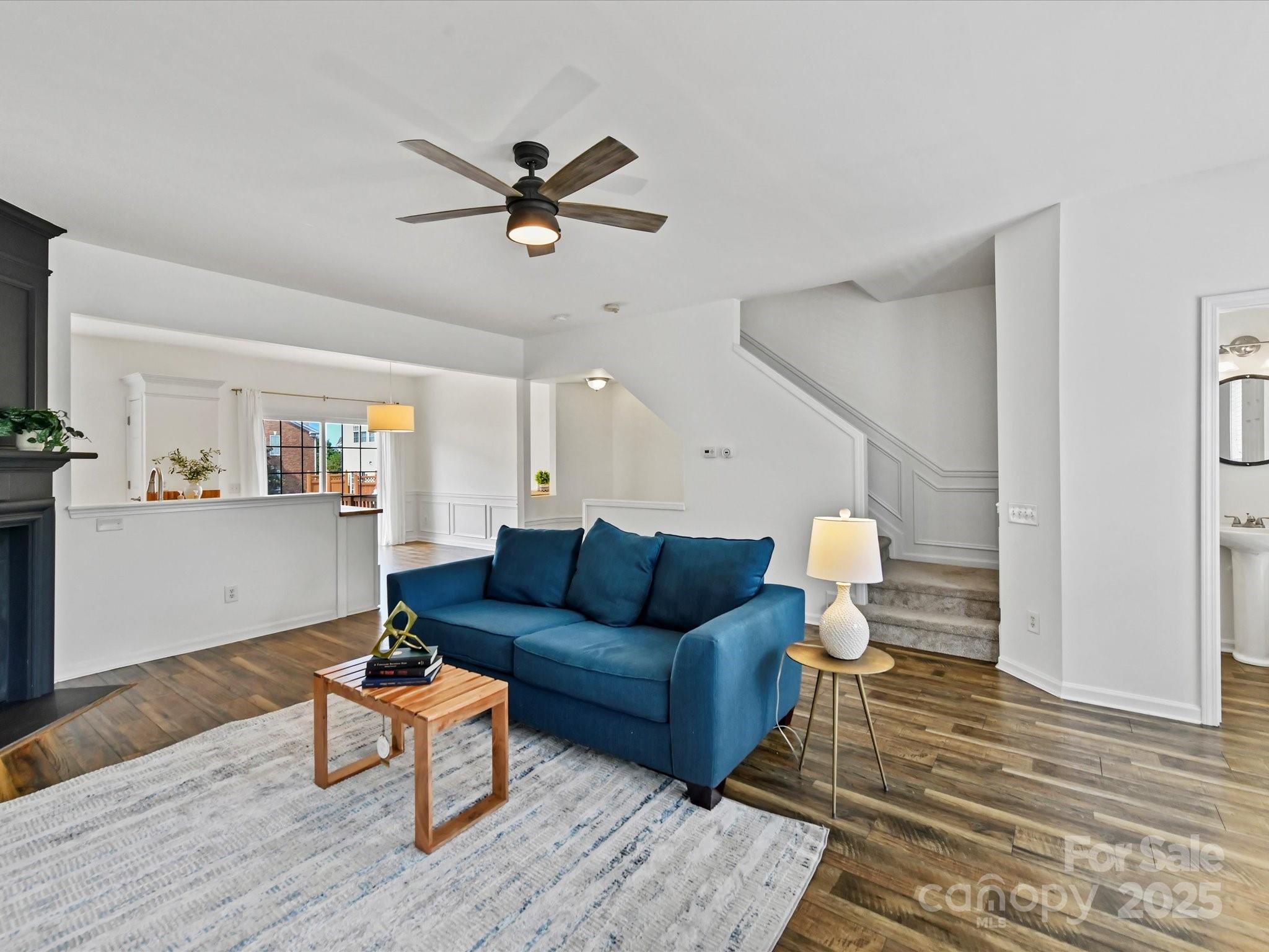 14130 Fitzroy Lane Charlotte, NC 28277 - Photo 13 of 24 a living room with furniture and a wooden floor