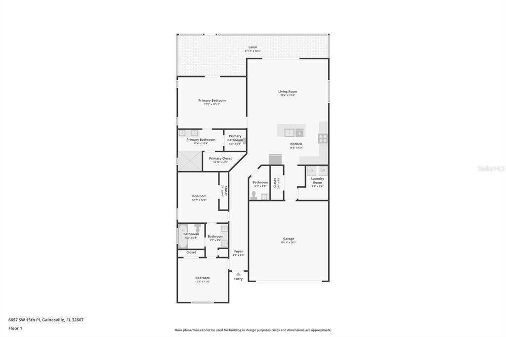 6657 Southwest 15 Place Gainesville, FL 32607 - Photo 23 of 23 a picture of a floor plan