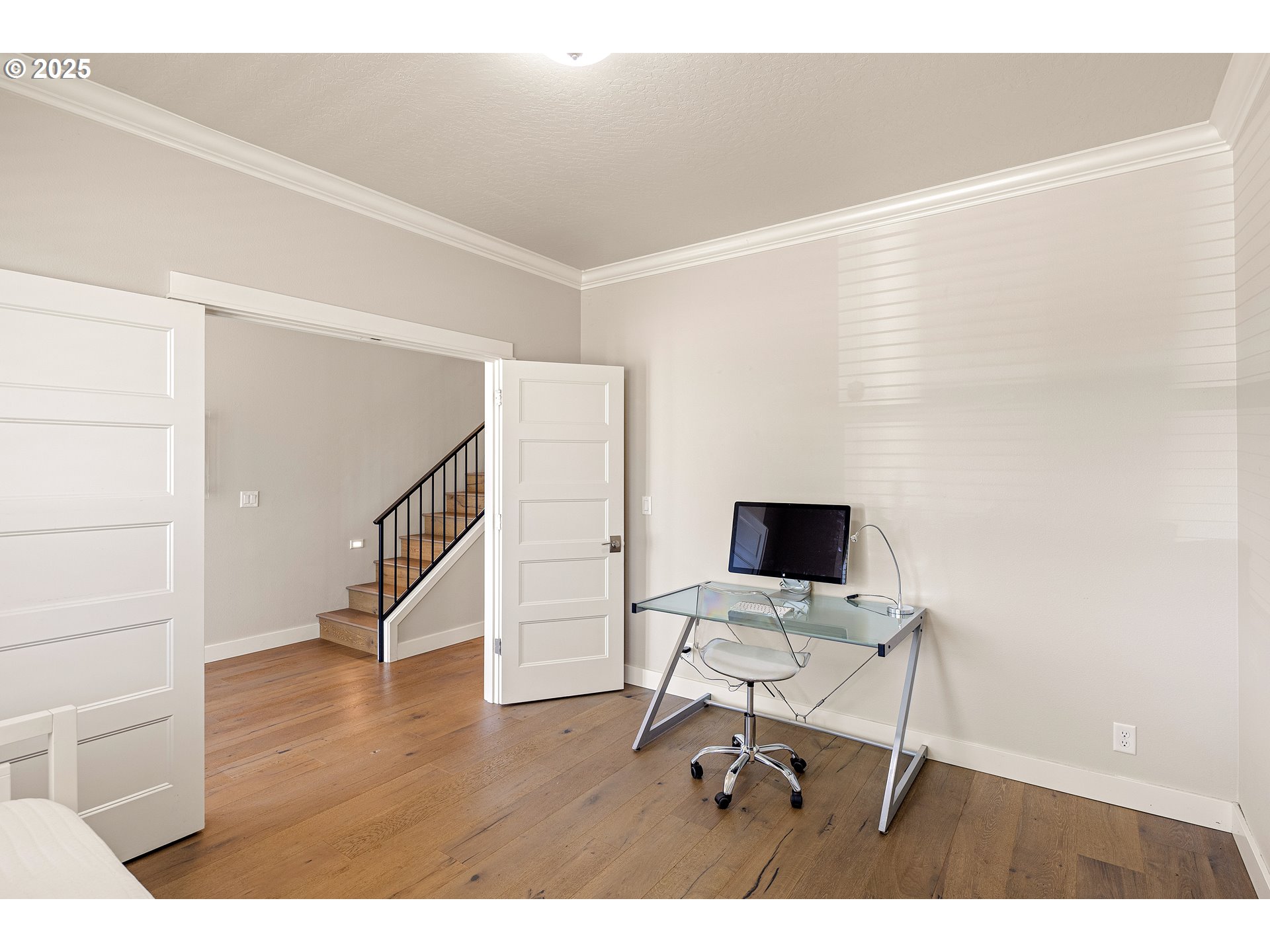 1408 Taylor Street Eugene, OR 97402 - Photo 23 of 43 a view of a workspace with wooden floor