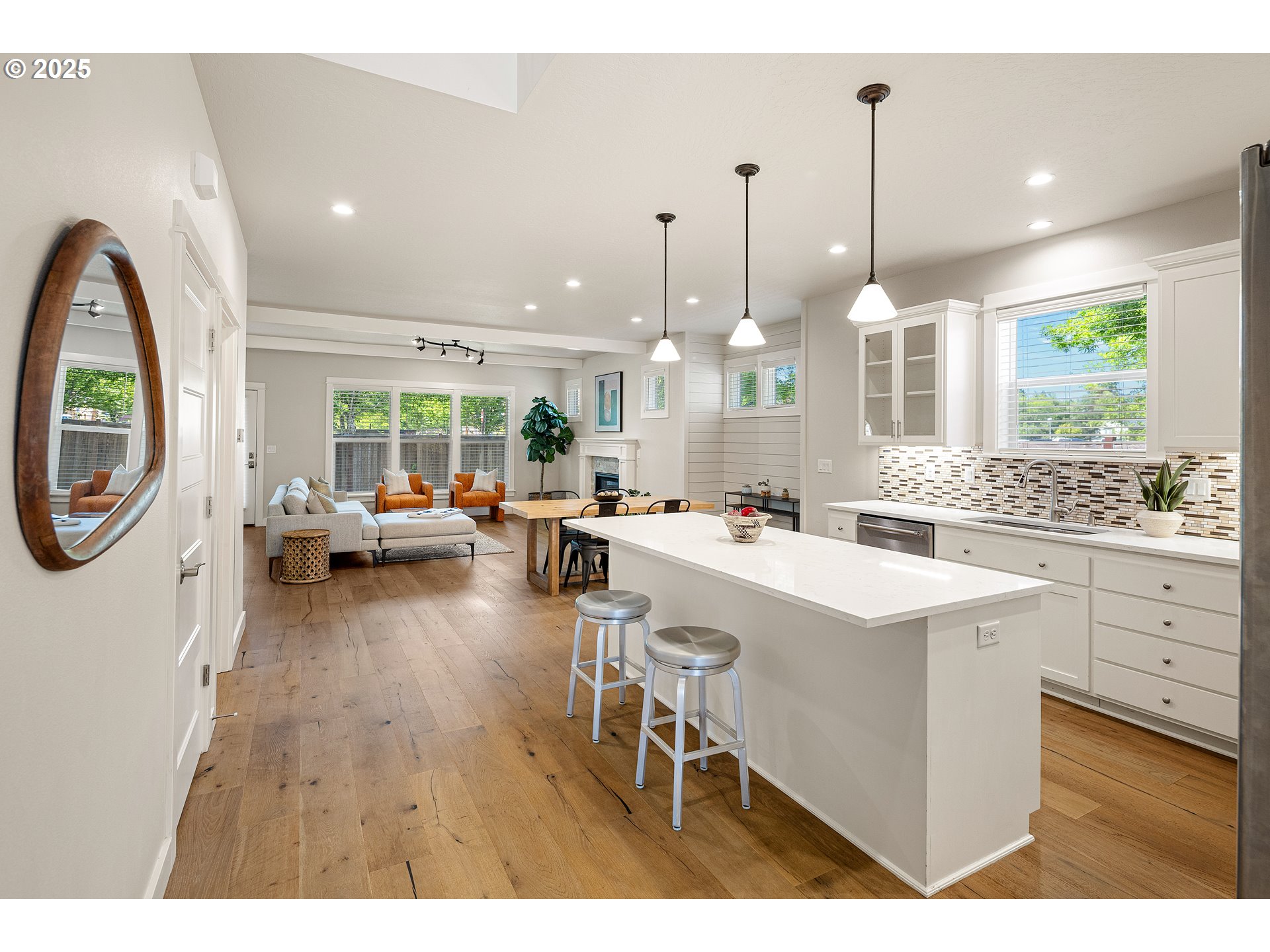 1408 Taylor Street Eugene, OR 97402 - Photo 3 of 43 a open kitchen with a sink a stove and a wooden floors