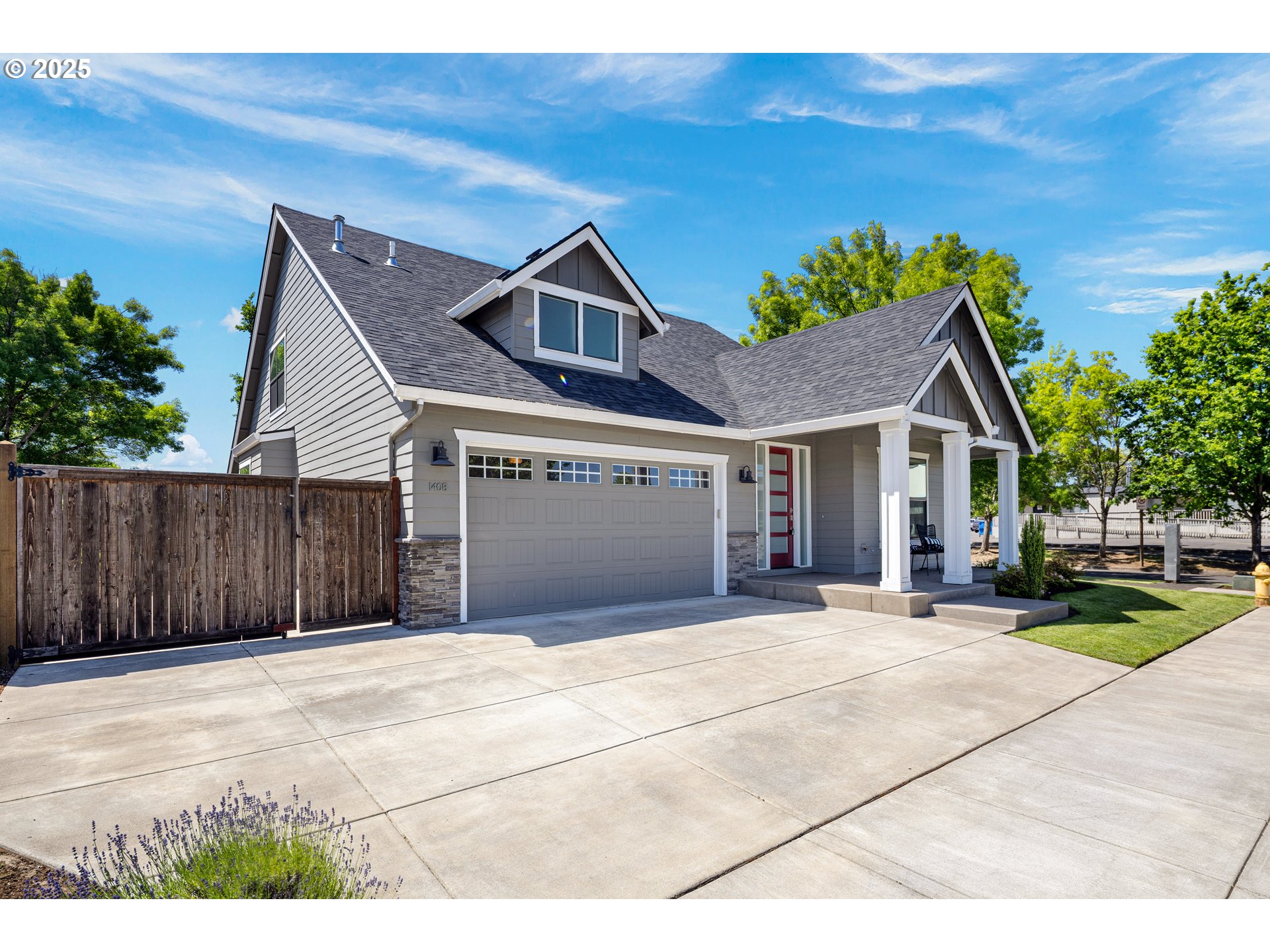 1408 Taylor Street Eugene, OR 97402 - Photo 41 of 43 a view of house with backyard and trees in the background