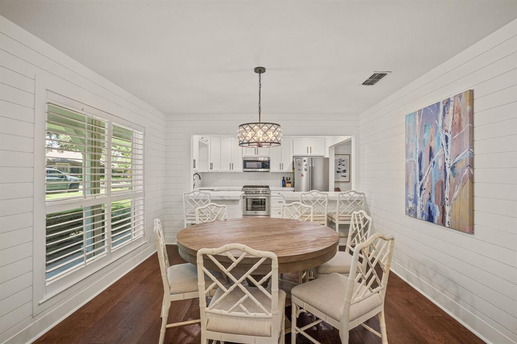 4529 Cloudview Road Fort Worth, TX 76109 - Photo 6 of 26 a view of a dining room with furniture window and wooden floor
