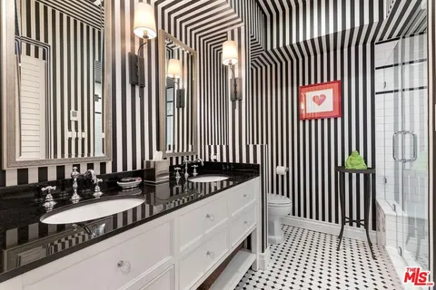 a close view of a shower in a bathroom