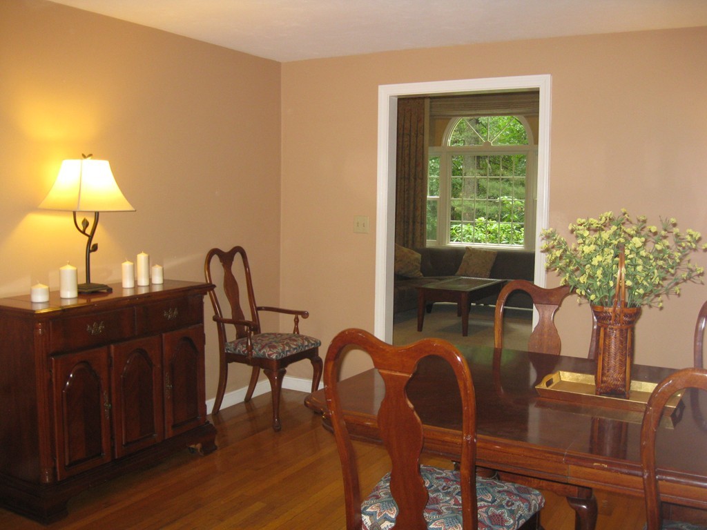 8 Abbey Road Walpole, MA 02071 - Photo 10 of 30 a view of a dining room with furniture window and wooden floor