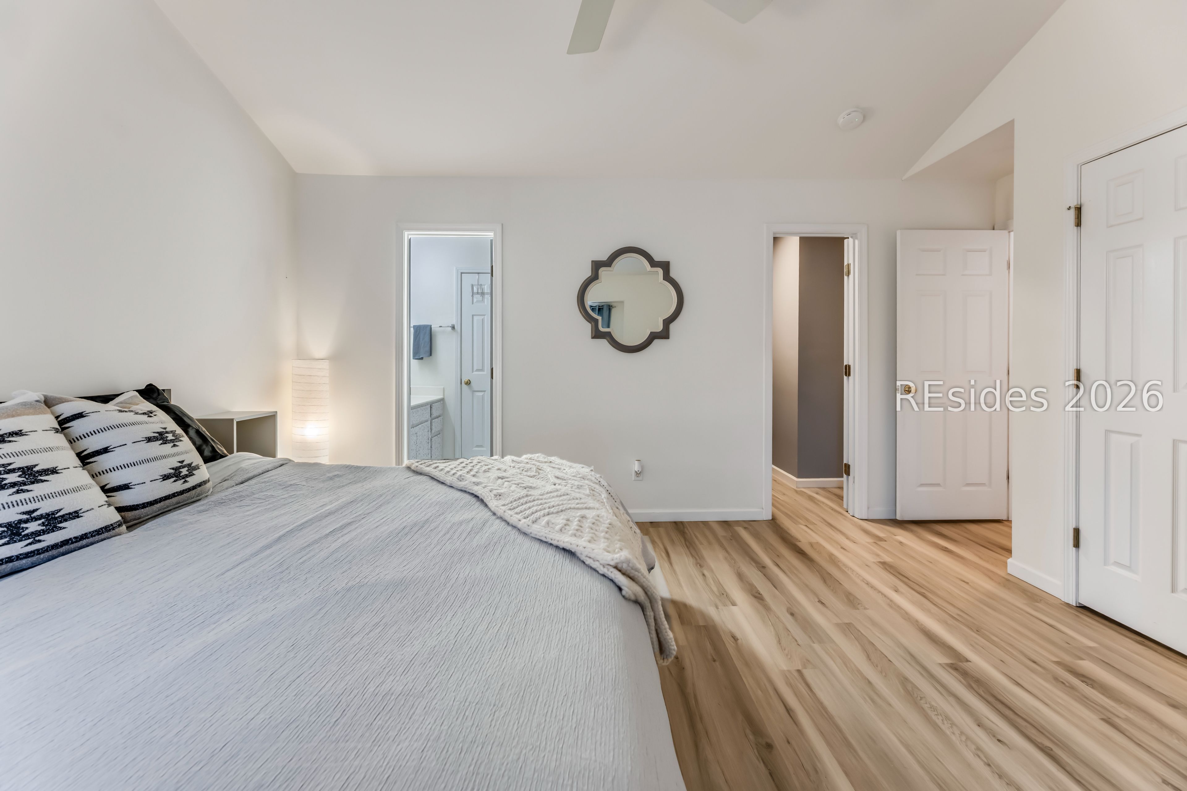 Large bedrooms with vaulted ceilings