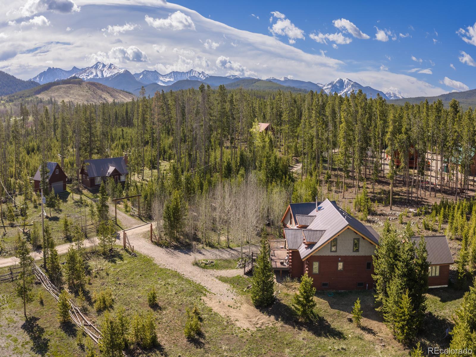 341 Anderson Road Walden, CO 80480 - Photo 45 of 50 a view of a town with mountains in the background