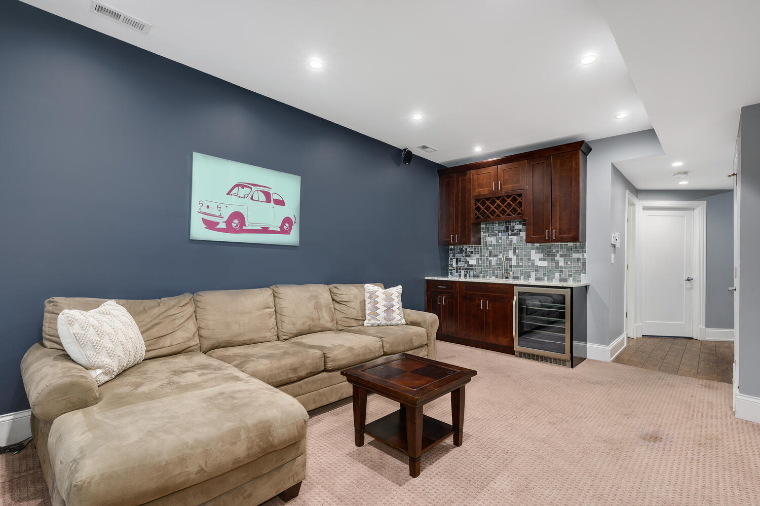 113 West Elm Street Chicago, IL 60610 - Photo 22 of 30 a living room with furniture and a fireplace