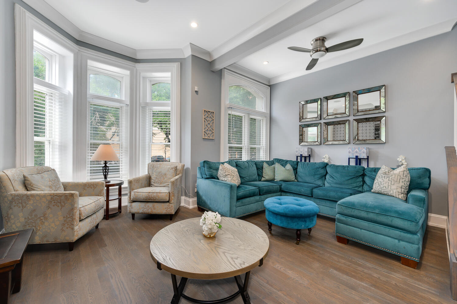 113 West Elm Street Chicago, IL 60610 - Photo 3 of 30 a living room with furniture and a large window