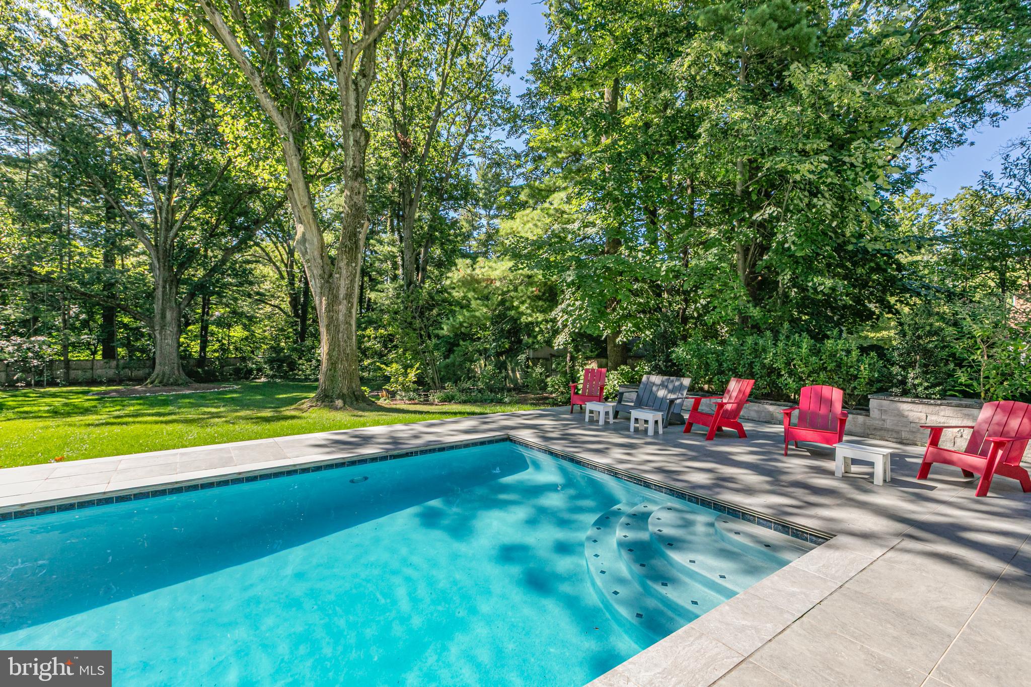 44 Armour Road Princeton, NJ 08540 - Photo 41 of 51 a view of pool with sitting area and garden