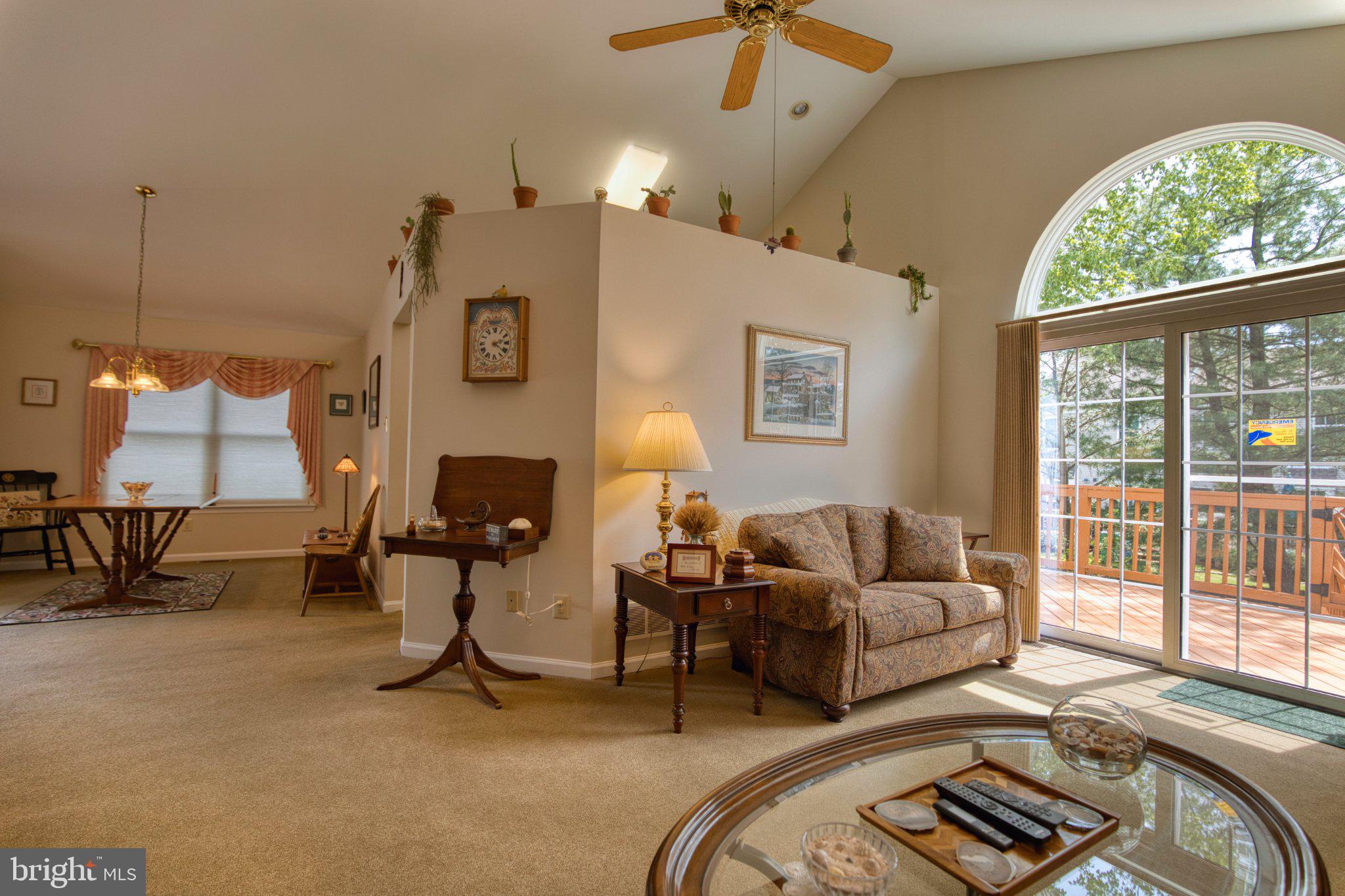 641 Stewart Road Collegeville, PA 19426 - Photo 15 of 32 Living room with vaulted ceiling