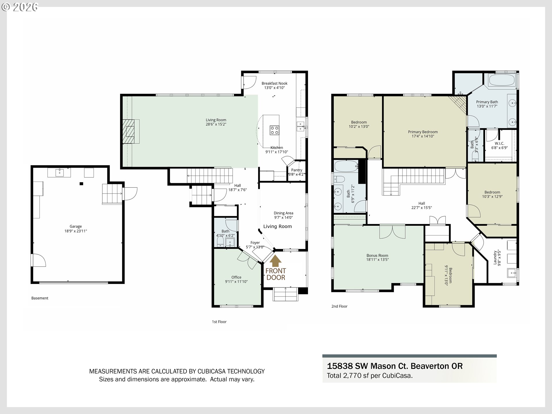 15838 Southwest Mason Court Portland, OR 97224 - Photo 30 of 30 Floor Plan