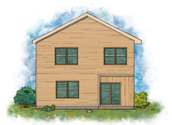 a view of a house with windows