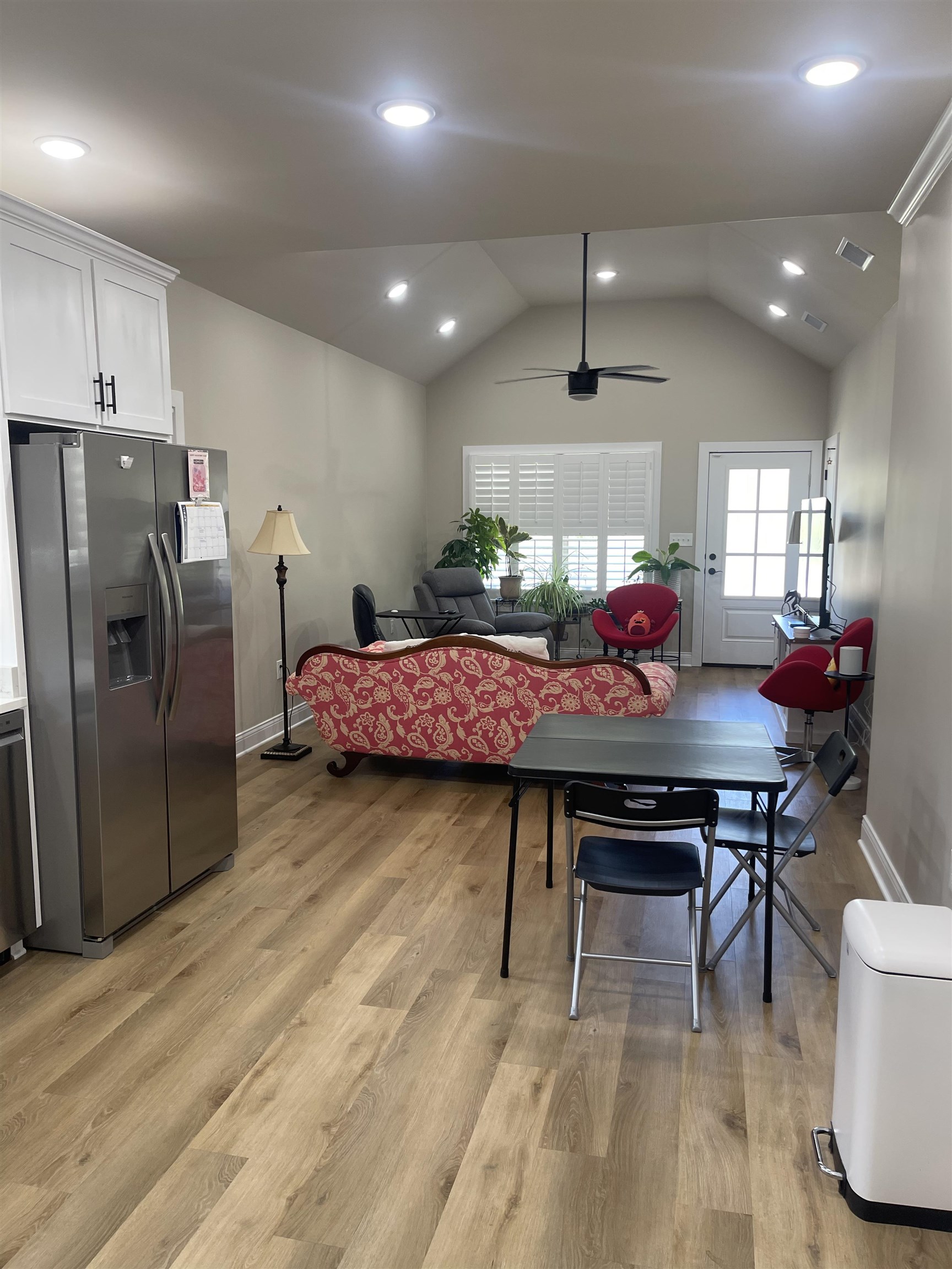 210 Church Street Ripley, TN 38063 - Photo 5 of 21 Dining area with a ceiling fan, light wood-style floors, and recessed lighting