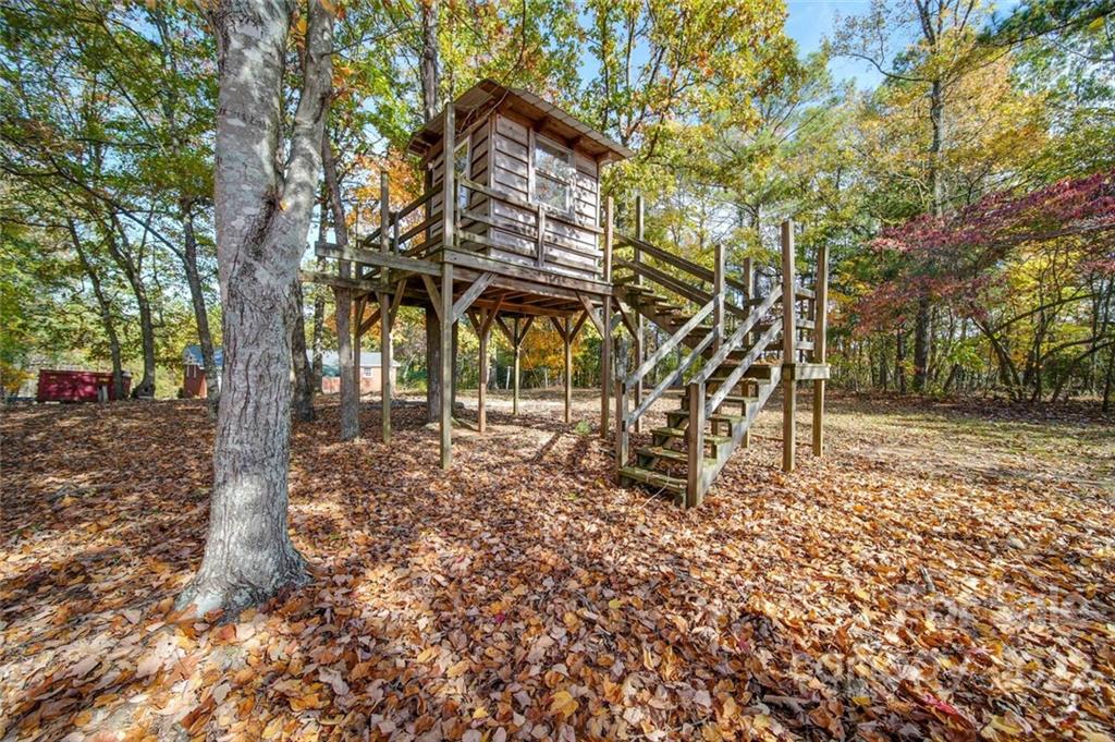 1149 Long Pine Church Road Peachland, NC 28133 - Photo 26 of 27 a view of outdoor space with deck and trees