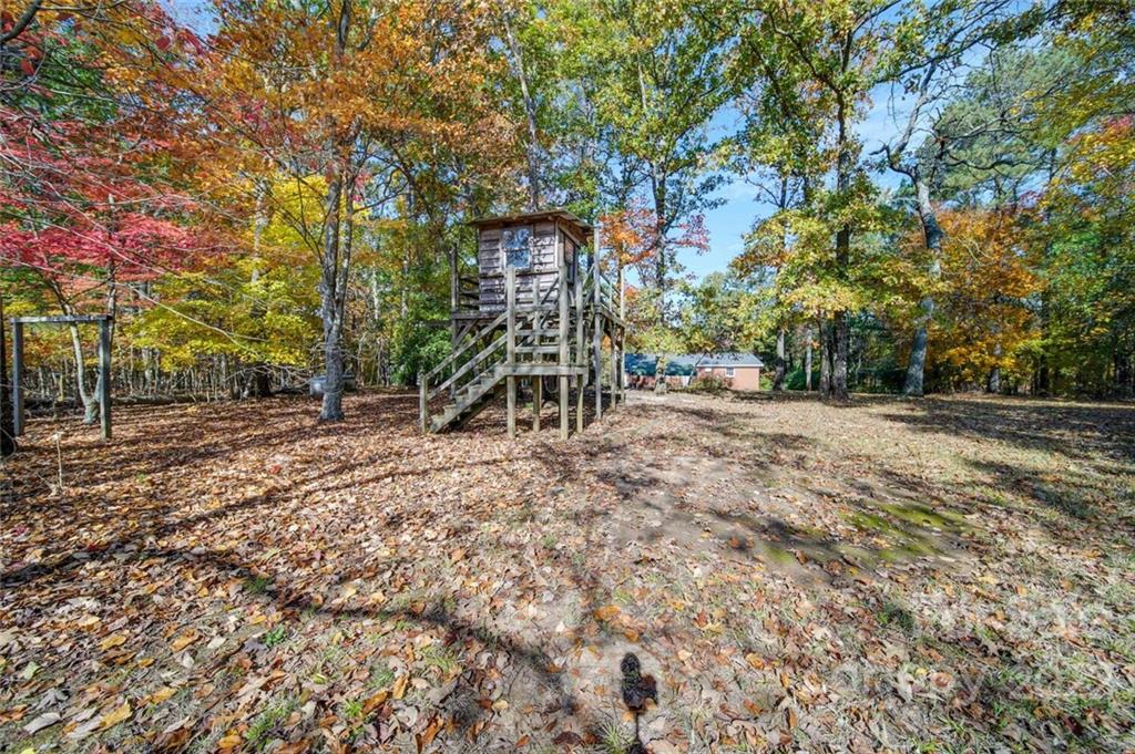 1149 Long Pine Church Road Peachland, NC 28133 - Photo 27 of 27 a view of outdoor space with deck and tree