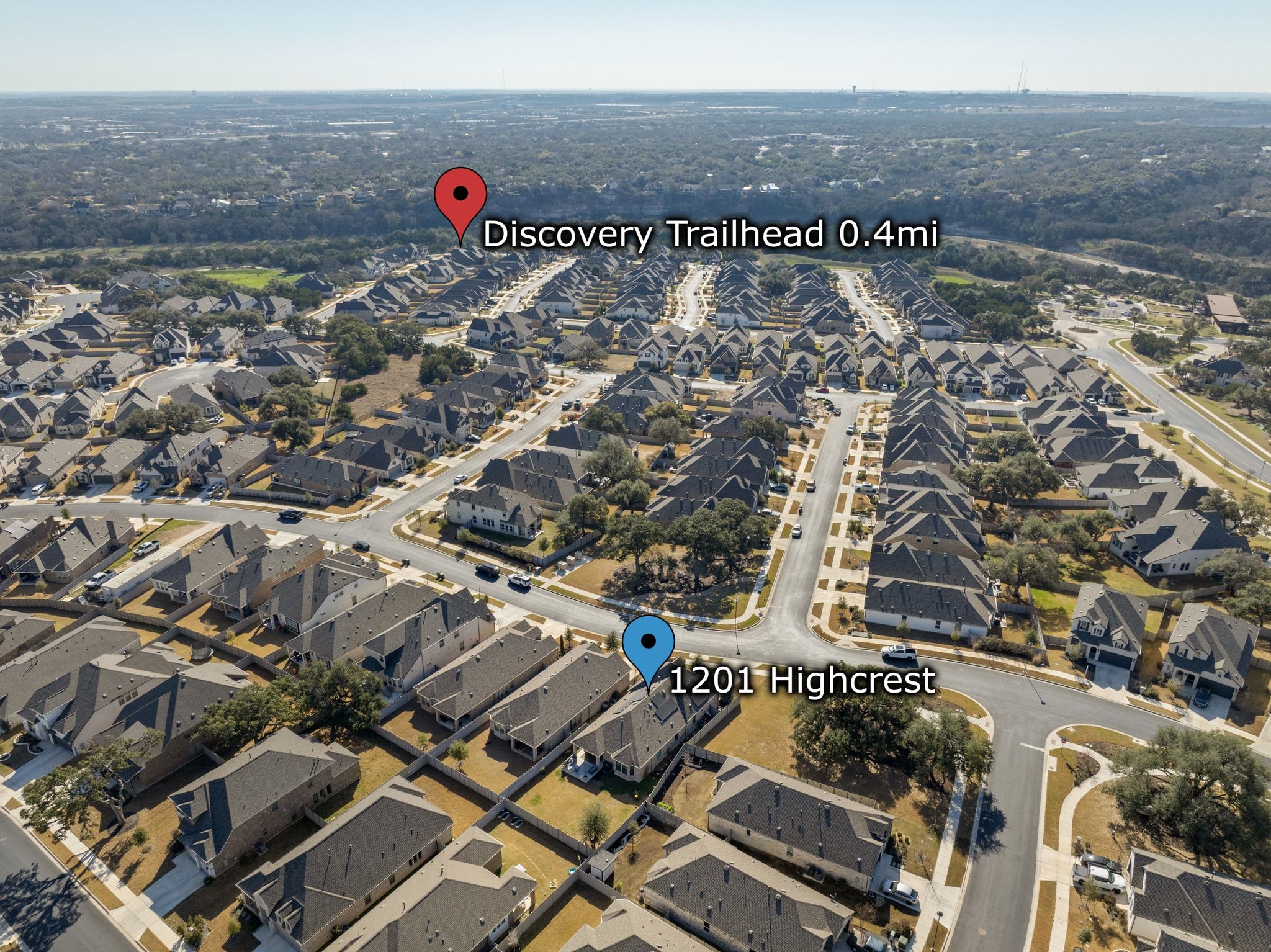 1201 Highcrest Georgetown, TX 78628 - Photo 35 of 40 an aerial view of a city