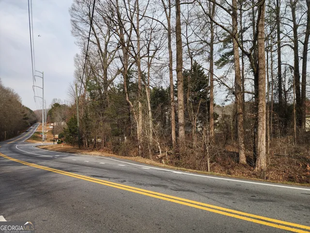 a view of a building from a window